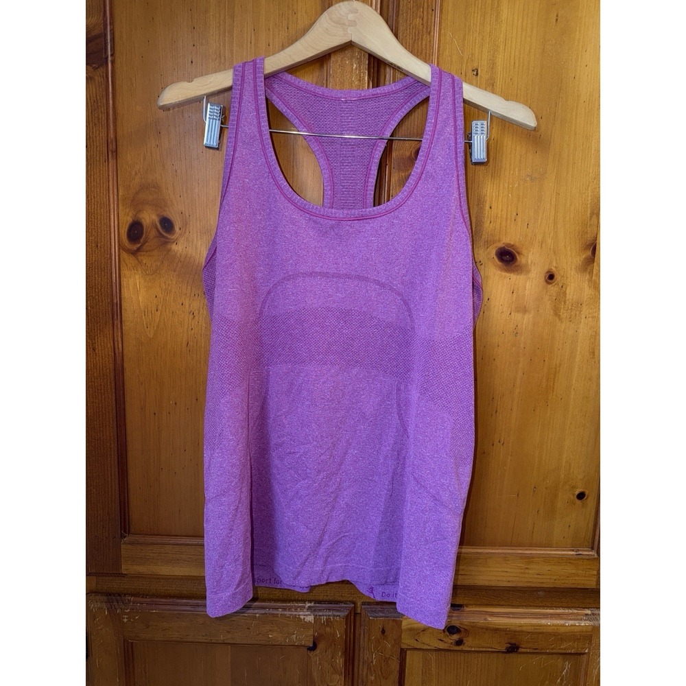 Lululemon Swiftly Tech Racerback Tank Top Shirt Pink Running Yoga Women's 12
